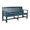 Highwood Usa 6ft Commercial Grade Garden Bench Outdoor Furniture for Patio, Yard and Garden CM-BENSQ62-NBE - alternate 1